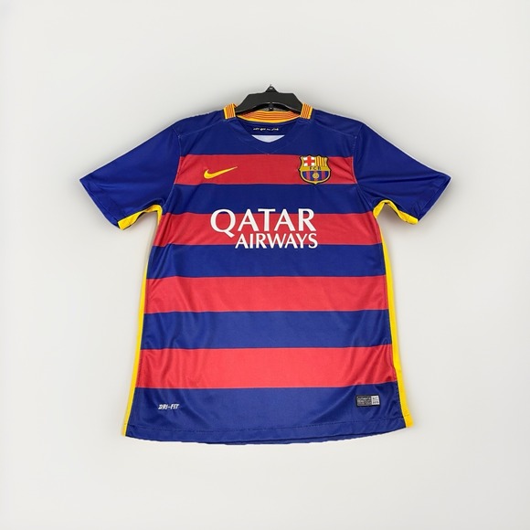 Nike Other - Nike FC Barcelona Dri-FIT Neymar Jr #11 Jersey Youth Small Qatar Airways UNICEF